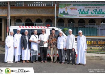 Momen Iduladha, Impian Jemaah Masjid Baitul Mukmin Miliki Ambulans Baru Terwujud