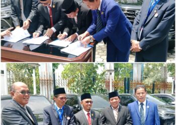 Usai Pelantikan dan Pengambilan Sumpah, Pimpinan DPRD Sumbar Serahkan Kendaraan Dinas