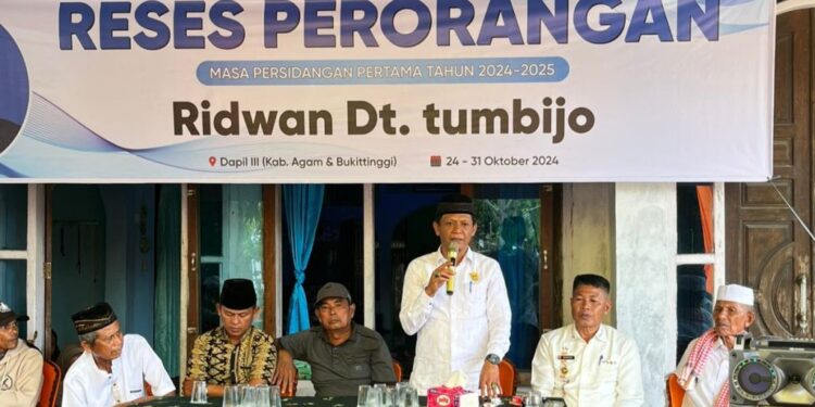 Anggota DPRD Sumbar Ridwan Dt. Tumbijo Terima Aspirasi Masyarakat Tiku Limo Jorong