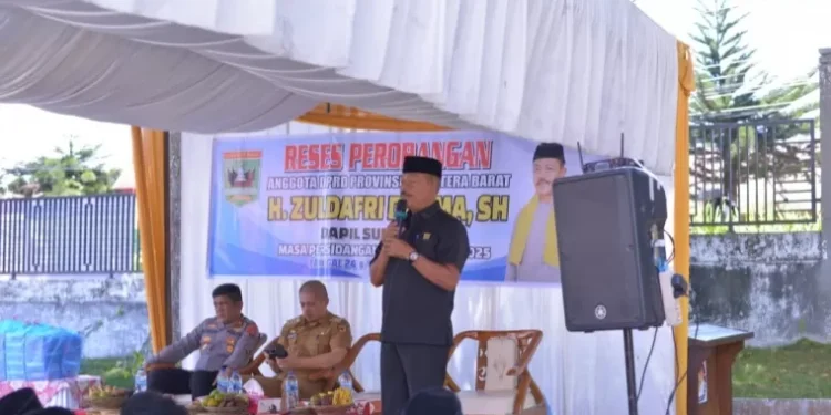 Anggota DPRD Sumbar Zuldafri Darma Serap Aspirasi Masyarakat Melalui Agenda Reses