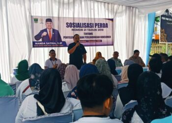Nanda Satria Sosialisasikan Perda tentang Perlindungan Konsumen kepada Masyarakat