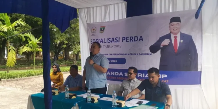 Wakil Ketua DPRD Sumbar Nanda Satria Sosialisasikan Perda Pemberdayaan Koperasi dan UMKM