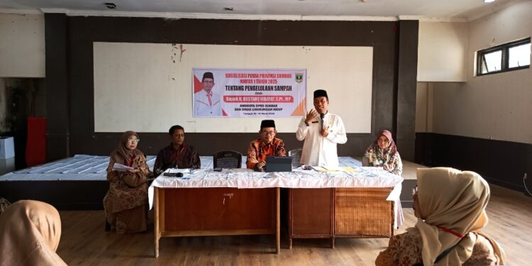 Gustami Hidayat Sosialisasikan Perda Pengelolaan Sampah, Ajak Masyarakat Pilah Sampah dari Rumah.